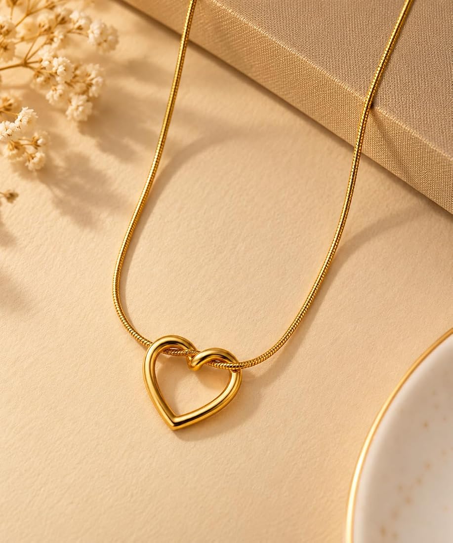 Heart Knot Pendant Necklace