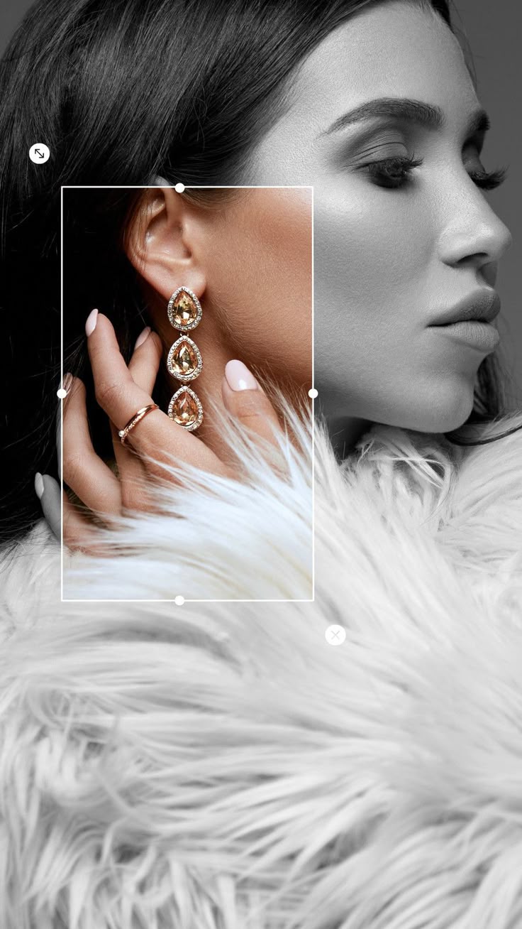 Champagne Teardrop Crystal Drop Earrings