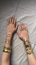 Gold Stackable Bracelet & Ring Set